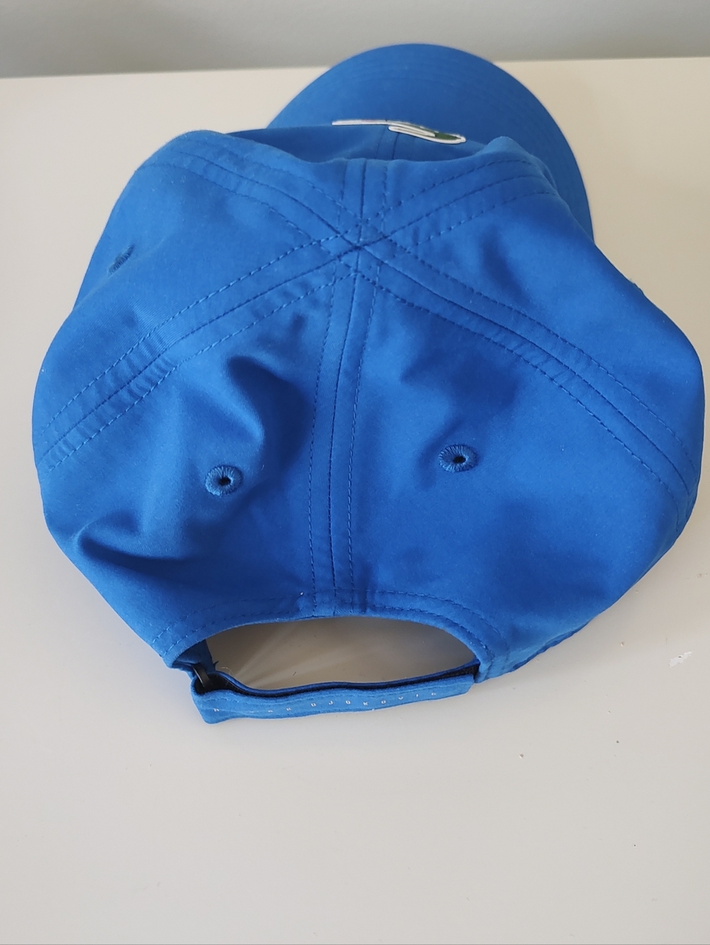 Lacoste Sport Tennis Novak Djokovic Men's Big Croc Microfiber Ball Cap Blue NWOT - Picture 8 of 13